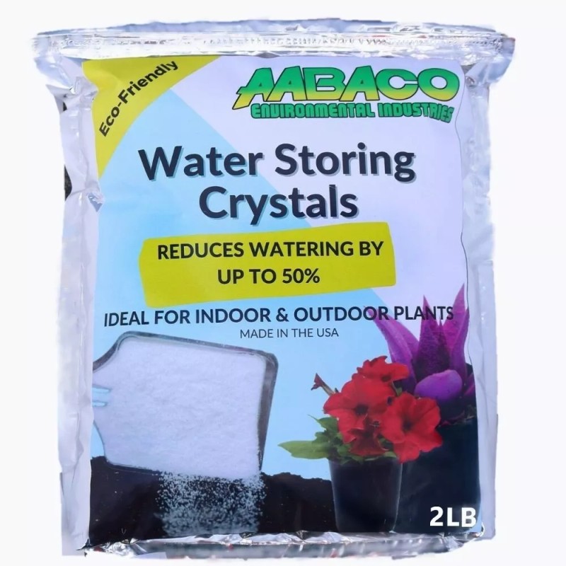 AABACO Water Absorbing Polymer Crystals - Soil Moisture - 2lb.