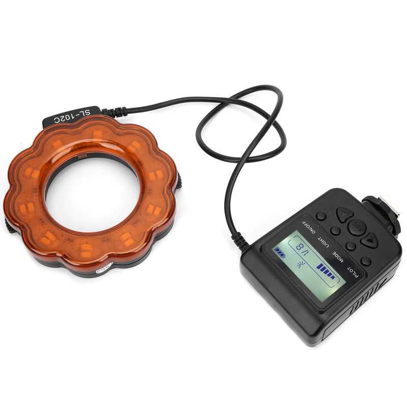 Camera Lens LED Lamp Ring Flash Light with 40.5/52/55/58/62/67/72/77mm Adapter