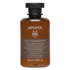 Apivita Shampoo Anticaspa grasa 250ml - Tratamiento anticaspa natural para cuero cabelludo graso, graso y escamoso - Alivio del picor del cuero cabelludo, control del sebo