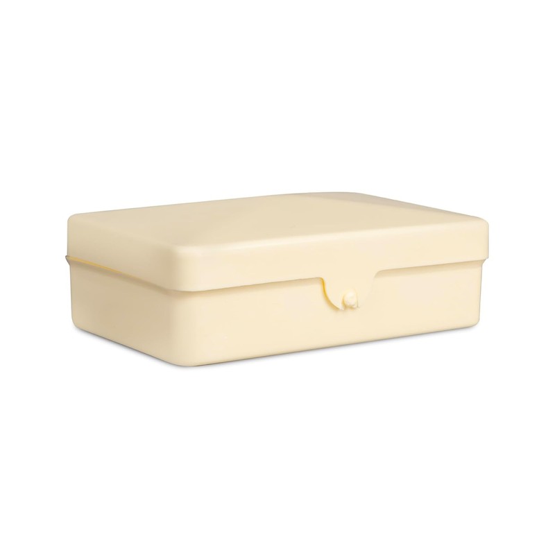 Dukal DawnMist Ivory Plastic Soap Box, Durable & Compact, Pack