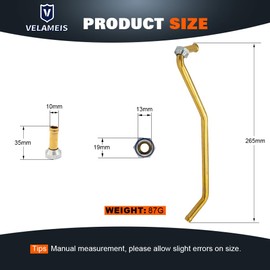 V VELAMEIS Engine Coolant Radiator Line Quick Connector for 2007-2011 Toyota Camry 2.4L 2.5L Transmission Cooler Oil Tube Connector （0018）