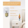 Lava Lamp Bulbs,25 Watt Original Replacement Bulbs for 14.5-Inch/20-Ounce Lava