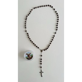 St. Michael Wooden Rosary, Catholic, with Box, Spiritual Protection, San Miguel