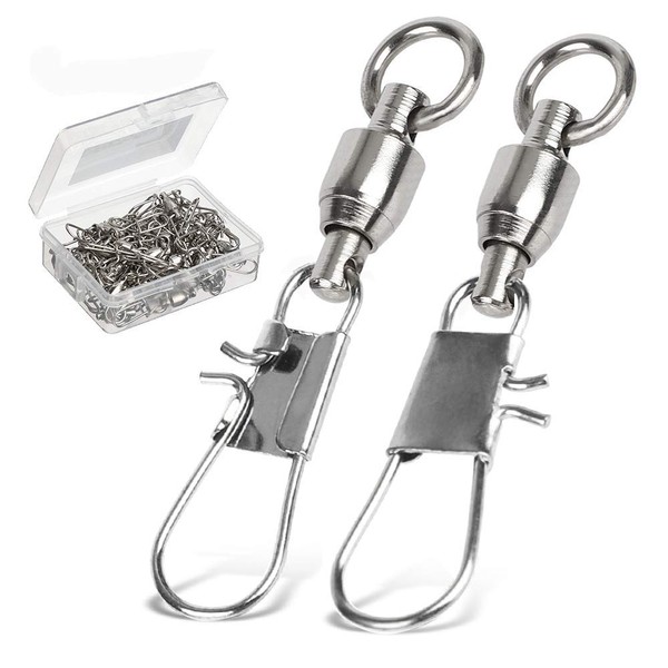 AMYSPORTS Ball Bearing Swivels with Interlock Snap Snap Snaps Sarkan