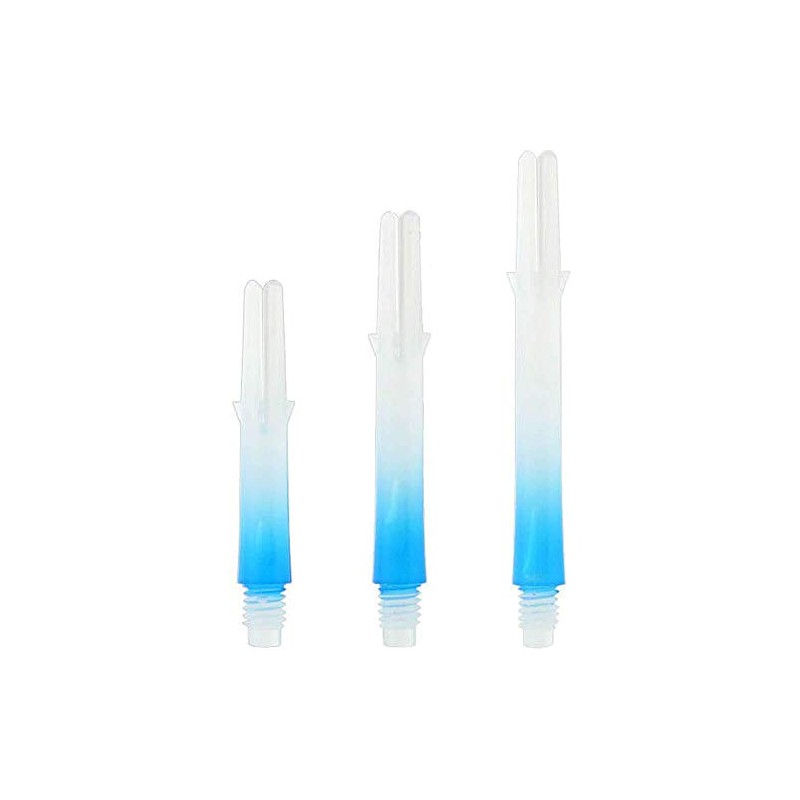 L-Style L-Shaft Lock Straight Twotone White Clear Blue Display Length