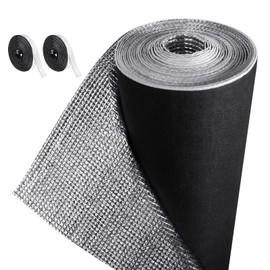 Frienda Rv Window Reflective Insulation Roll 47.2inchx10ft Double Aluminum Foil Heat Bubble Thermal Window Shade Door Cover Blackout for Garage Roof Travel Camper Skylight Shield