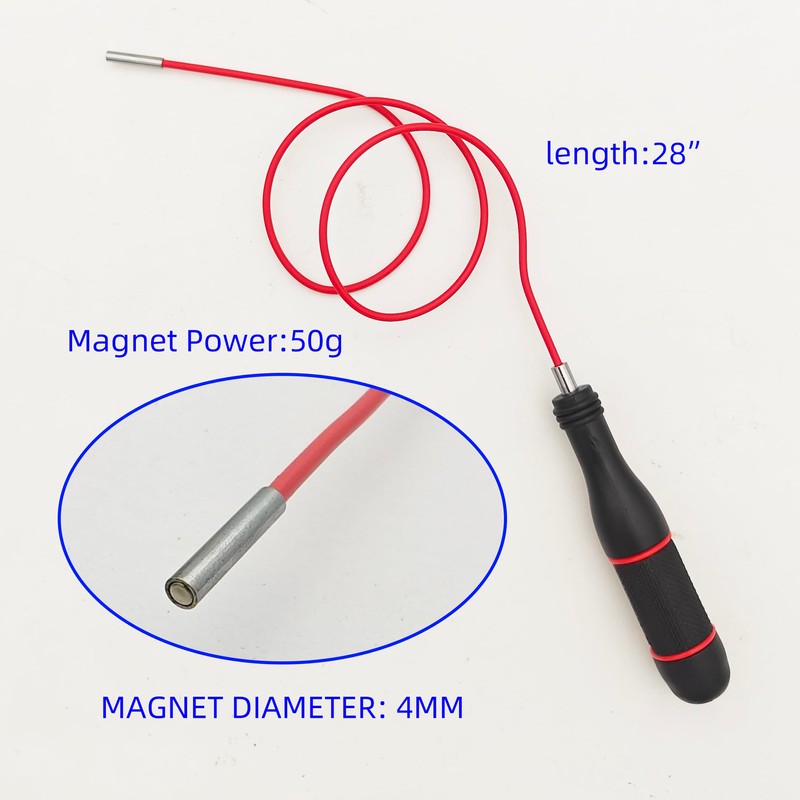GUTIMORE Magnetic Pickup Tool set, 50g(4mm)&1.5LB, 28" Flexible and Telescopic