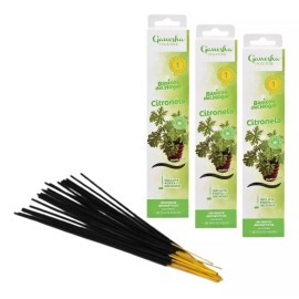 Ganesha 3 Pack Incienso Repelente De Mosquitos Con Citronela