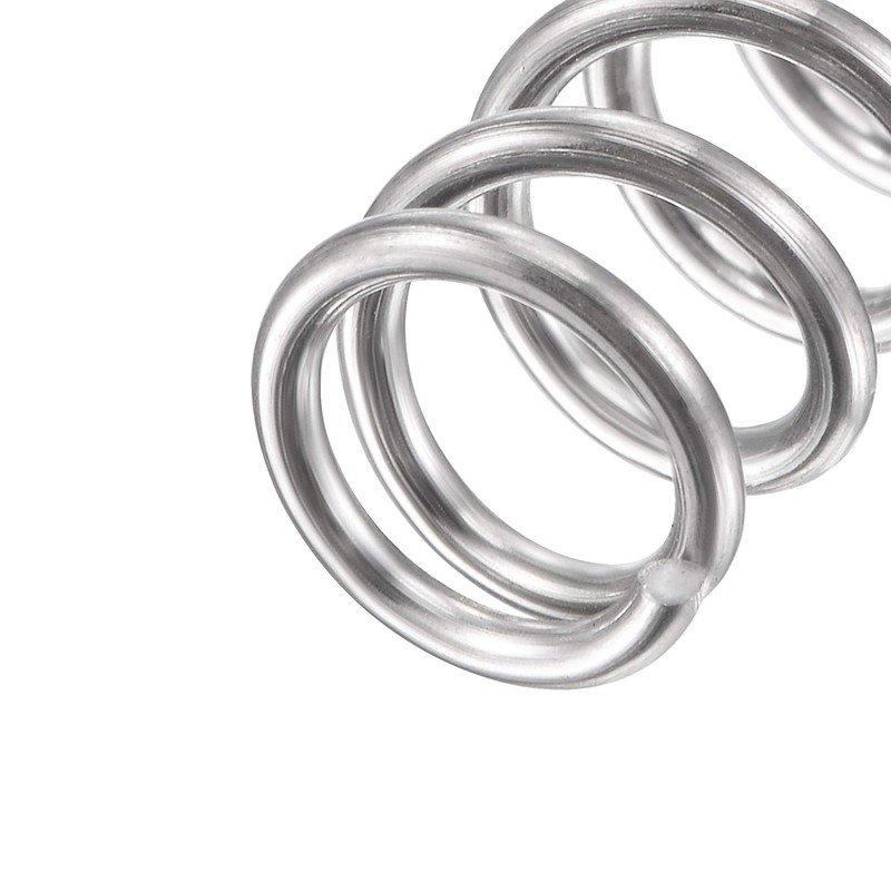 sourcing map Compression Spring 304 Stainless Steel 9 mm Outer