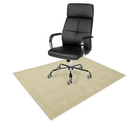 Anidaroel 36"x48" Chair Mat for Hardwood Floor/Tile Floor, Desk Chair Mat for Home Office, Under Desk Rug for Rolling Chair, Anti-Slip Office Rugs for Rolling Chairs, Large Floor Protector Rug, Khaki