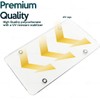 ZONETECH Clear Unbreakable License Plate Shields 4-Pack Novelty/License Plate Clear