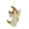 Bethany Lowe Celestial Crescent Moon Angel Ornament