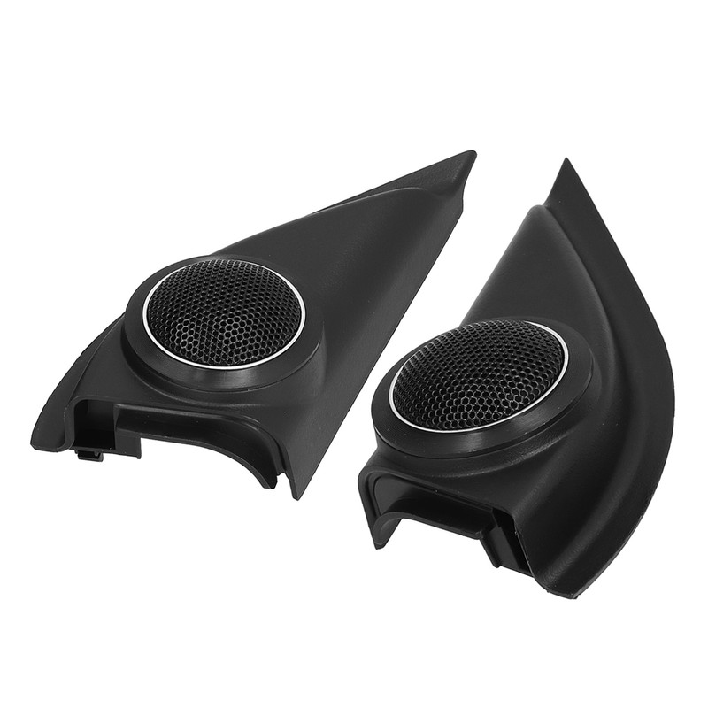 2pcs Car Door Tweeter Speaker Cover Trim Loudspeaker Decor Replacement