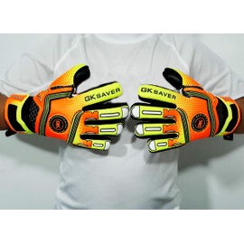 GK Saver Professional Football Goalkeeper Goalie Gloves Kids range Champ series (Champ 01 YF SIZE 6)