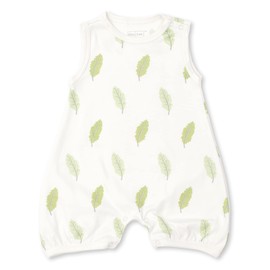 Kissy Kissy Love - Kool Kale Print Sleeveless Playsuit (Green, 6-9 Months)