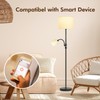 AUQUEE Floor Lamp Standing Lamp, Modern Living Room Lamp with