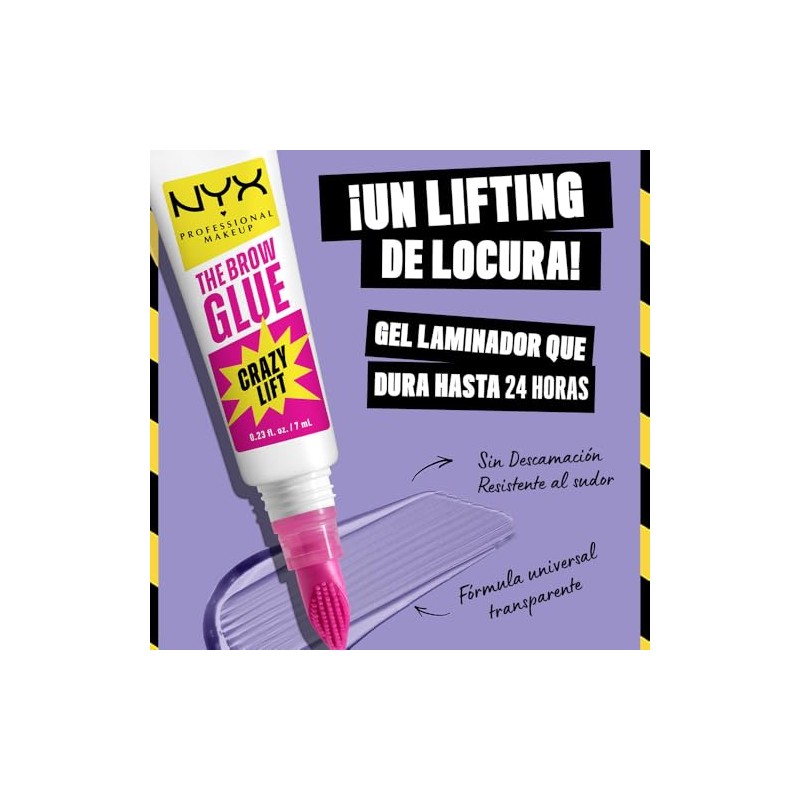 Nyx Professional Makeup The Brow Glue Crazy Lift Gel Cejas