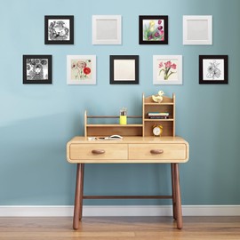 YIYINOE Set of 6 20 x 20 cm Square Picture Frame Set, Cardboard Picture Frame with Protection Plastic Membrane, Wall Mounted Photo Gallery Display for Collage, Photos, Pictures, Family Photo Frame,