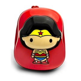 Ridaz Wonder Woman CAPPE Children's School Bag - DC Justice League Travel Bag - Ergonomic Backpack for Children from 3 Years - 7 Litre Gym Bag - with Reflective Patches and Zip, red, Children's
