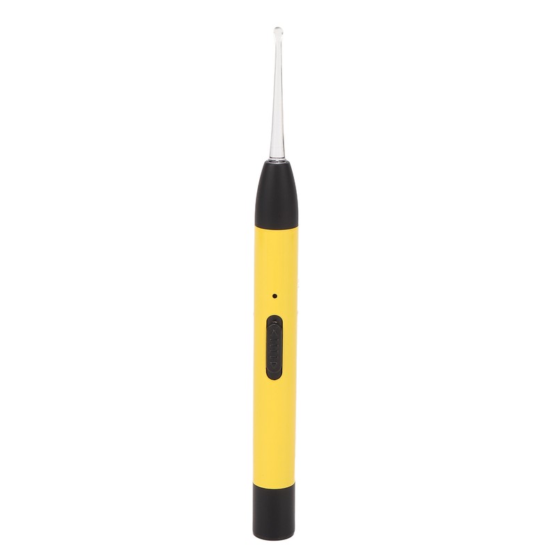 LED Light Earpick Rechargeable Double Light Source Yellow Portable Lighted