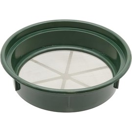 Gold Prospecting-Sifting-Panning, 13 1/4 Inch Stackable Classifier Gold Prospecting Pan, 1/2 Inch Stainless Steel Mesh Sifting Pan, Green (1/30 Inch)