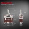 DaierTek Waterproof Momentary Toggle Switch (ON)-Off-(ON) 12V DC 20A Heavy