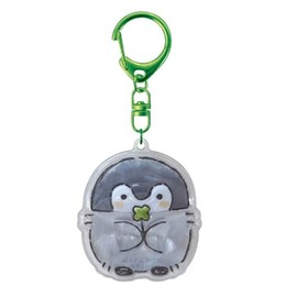 K-Company KP-PU-GN KP-PU-GN Plump Key Holder, Green, H2.3 x W 2.0 x D 0.4 inches (5.9 x 5.1 x 1 cm)