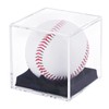 Bylion Baseball Display Case-UV Protected Acrylic Clear Cube Storage Baseball