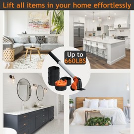 MouZie Heavy Duty Furniture Lifter Jack Tool kit Easily Lift Furniture and Appliance for Inserting Furniture Sliders, Pads, Mover Dolly Rollers, Appliance Movers with Wheels, Moving Dollies Coasters