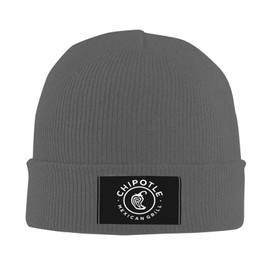 ESITIT Black Chipotle Mexican Grill Wool Cap for Men and Women Lined Knit Warm Hats Cool Hat Warm Outdoor Hat