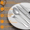 MUTNITT 48 Pcs Silverware Set with Steak Knives Service for