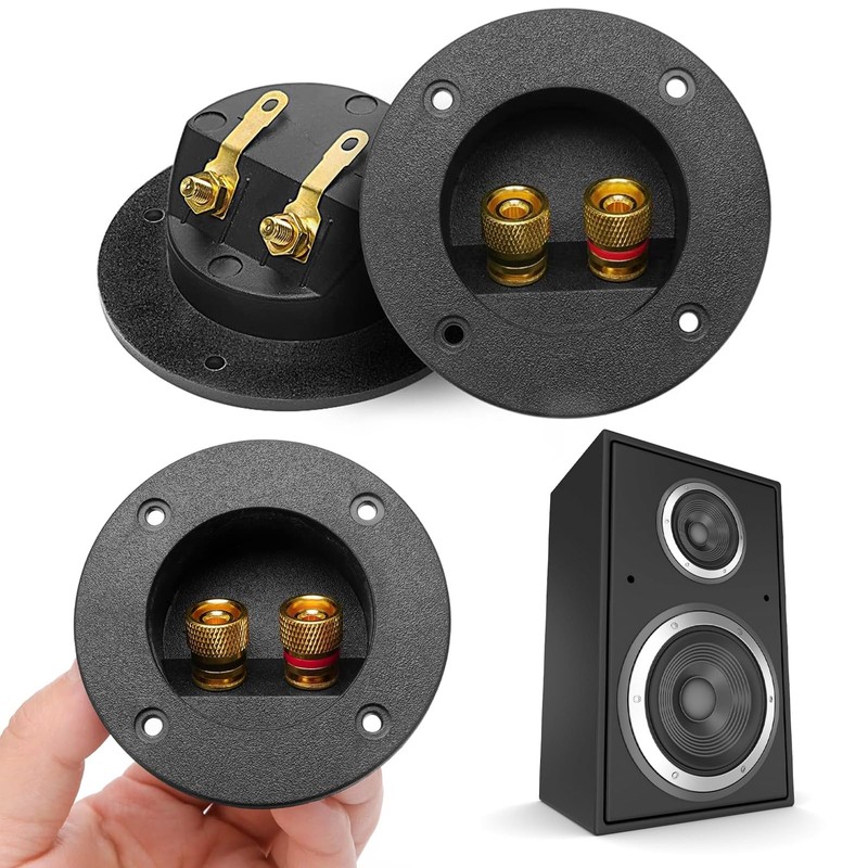 Vegena Pack of 6 Speaker Terminal, 2-Way Speaker Box Terminal,