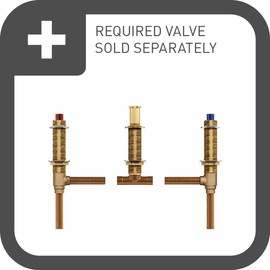 Moen T990 Chateau Two-Handle Low Arc Roman Tub Faucet Valve Required, Chrome