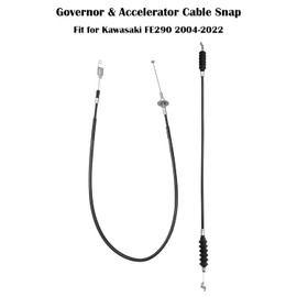 QLZOZB Governor & Accelerator Cable Fits for Kawasaki FE290 Club Car DS Golf Cart 2004-2022 Replace 102336101 102336001