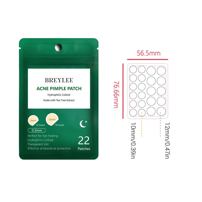 Acne Patches, BREYLEE Tea Tree Pimple Patches Acne Dots Acne