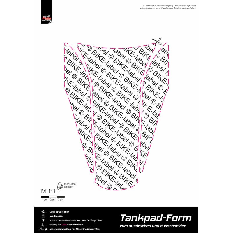 Tankpad Paint Protection Splatter Dark Green Compatible with Kawasaki Z900