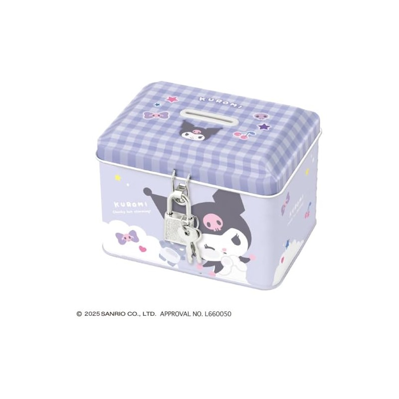 CRUX Key-Attached Can Bank Sanrio Characters SANRIO (Kuromi Mugyutto)