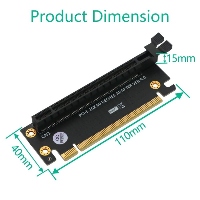 Sintech PCIe 16x Riser Card,PCI-e Express 4.0 16X Male to