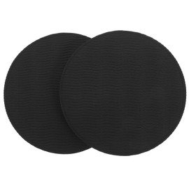 Vorcool 2 Pieces Knee Mats, Thick Yoga Pillows, Round for Hands, Wrist Knee, Elbow, Shoulder for Yoga, Pilates (Black)