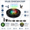 Solar Fountain Pump with LED Lights for Garden Ponds –