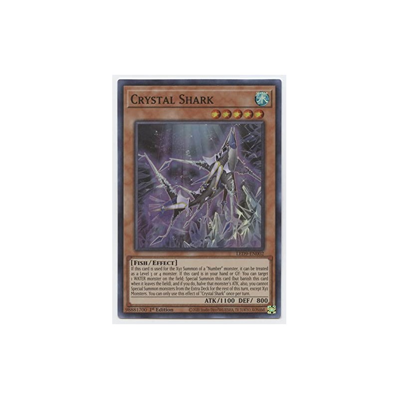 Crystal Shark - LED9-EN002 - Super Rare - 1st Edition