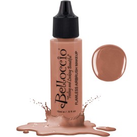 Half Ounce Bottle of Peachy Keen Blush (#BB101) Belloccio's Professional Flawless Airbrush Makeup (Warm your cheeks with peach)