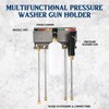 DoubleFill Pressure Washer Gun Holder, Wall Mount Foam Cannon Holder,