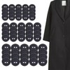 couduan 60pcs Black Resin 10mm, 20mm, 30mm Round Sewing Buttons