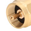 Kadimendium Propane Tank Refill Adapter 1LB Solid Brass Universal Mini
