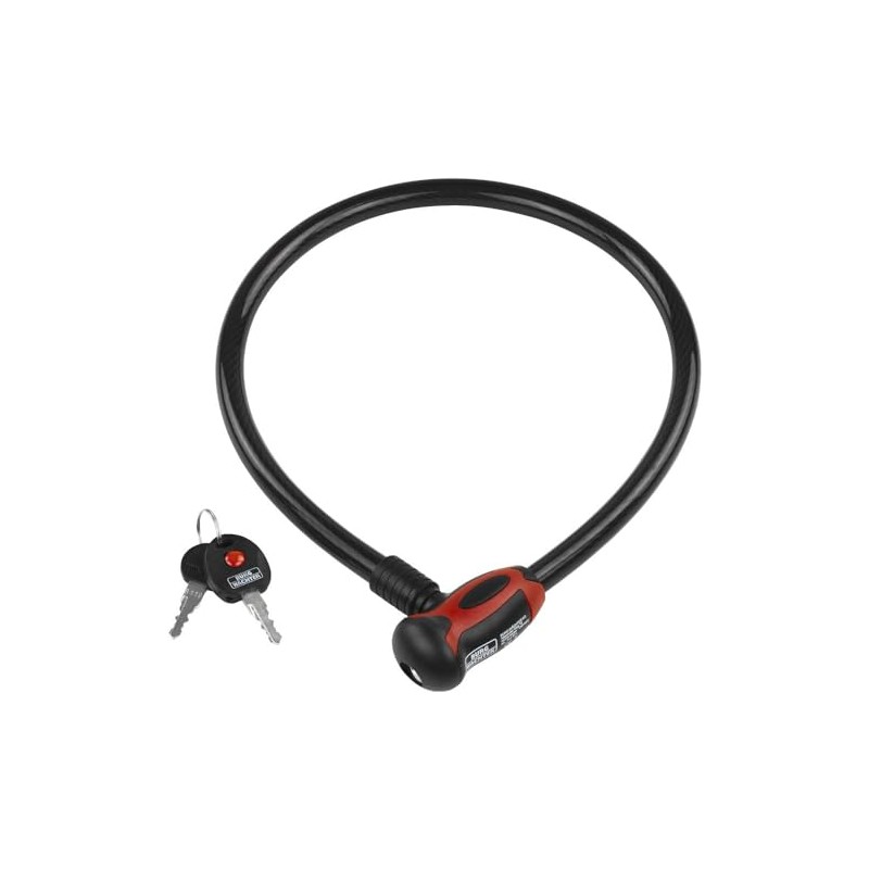 Burg-Wächter Zweirad-seilschloss mit Licht , farbig sortiert, Länge: 80 cm