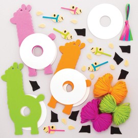 Baker Ross Lovely Llama Pom Pom Kits, Creative Art and Craft Supplies for Kids to Make and Decorate (3 Pack),AT472