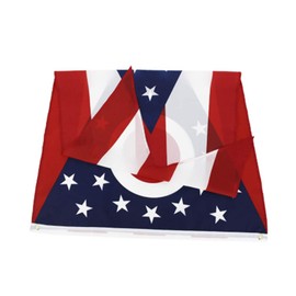 Ohio Flag Polyester Fiber 3x5 Feet Flag, Bright Colors And Anti-ultraviolet Fade Flag Indoor Outdoor Banner