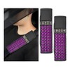 Gasedin 2 PCS Car Seat Belt Cover, Bling Rhinestone Crystal
