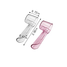 2 Pack Toothbrush Covers Compatible with Oral-B Replacement Heads, Electric Toothbrush Cover Caps for Travel Home (Clear,Yellow)